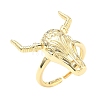 Brass Cuff Rings RJEW-D341-01G-4