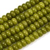 Dyed Natural White Jade Beads Strands G-G107-A47-01-1