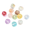 Two-tone Transparent Glass Beads GLAA-H041-02-1