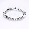 201 Stainless Steel Curb Chain Bracelets BJEW-E343-01A-1