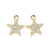 Alloy Rhinestone Pendants ALRI-D303-07G-1