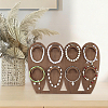 1 Set 2-Tier Wood Jewelry Display Stands ODIS-SC0001-14B-5