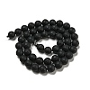 Natural Black Onyx Beads Strands G-D710-8mm-06-5