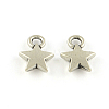 Tibetan Style Alloy Star Charms TIBEP-S293-024AS-LF-1