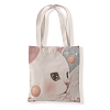 Cat Pattern Canvas Women's Tote Bags PW-WGA189E-16-1