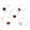 304 Stainless Steel Cuff Bangles for Women BJEW-JB14329-2