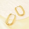 PVD Vacuum Plating 202 Stainless Steel Huggie Oval Hoop Earrings EJEW-H003-07G-07-2