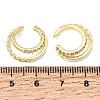 Brass Micro Pave Cubic Zirconia Cuff Earrings for Women CU-CBAE7DF-24G-5