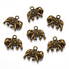 Tibetan Style Alloy Pendants TIBEP-S319-094AB-NR-2