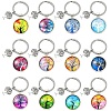 Alloy Glass Keychains KEYC-YW00008-01-2