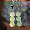 Bohemian Round Natural Amethyst Leverback Earrings WG6DE05-05-1