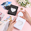 2 Sets 2 Colors 3 Inch PVC Mini Heart Hollow Photocard Holder Book AJEW-CP0005-83-3