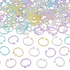 150Pcs 6 Colors Plastic Loose Leaf Book Binder Hinged Rings FIND-TA0010-54C-3