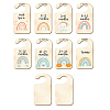 Wood Baby Closet Size Dividers AJEW-WH0353-001-1