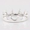 Crown 925 Sterling Silver Finger Rings WG18318-03-2