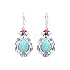 Bohemian Turquoise Earrings Geometric Alloy Vintage Statement Tassel Ear Jewelry ST5152635-1