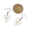 Bowknot ABS Plastic Imitation Pearl Dangle Earrings EJEW-JE06774-3
