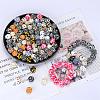 Colorful Pattern Printed Silicone Focal Beads LS-SI-JX0022A-05-3