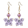 Glass Dangle Earrings EJEW-MZ00259-02-1