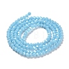 Electroplate Opaque Glass Beads Strands EGLA-A035-P3mm-A08-2