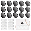 16Pcs Alloy Blank Flat Round Label Tags FIND-PH0062-03B-1