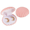 Shell Shaped Velvet Jewelry Storage Boxes VBOX-TADJ0001-02A-1