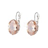 Oval Alloy Rhinestone Leverback Earrings FS-WG5DBAA-02-2