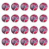 Half Round/Dome Tree Pattern Glass Flatback Cabochons for DIY Projects GGLA-YW0001-14E-1