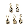 Natural Dalmatian Jasper Pendants STAS-Z129-01G-06-1