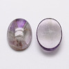 Oval Natural Amethyst Cabochons X-G-K020-25x18mm-03-2
