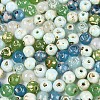 Picasso Baking Paint Glass Seed Beads SEED-N007-38A-04-3