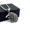 Men's Hip-Hop Eagle Pendant 304 Stainless Steel Vintage Punk Necklaces IJ6091-4