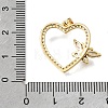 Valentine's Day Brass Micro Pave Clear Cubic Zirconia Pendants KK-C263-29C-G-3