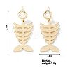 Baroque Style Fishbone Earrings Exquisite 3D Colorful Fashion Jewelry PU1272-1-1