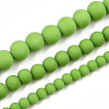 Opaque Glass Beads Strands GLAA-T032-P8mm-MD06-4