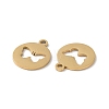 Ion Plating(IP) 304 Stainless Steel Charms STAS-F300-01G-2