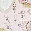 20Pcs Airplane Alloy Keychains KEYC-SC00030-4