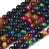 Natural Tiger Eye Beads Strands X-G-G101-6mm-6-5