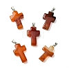 Natural Red Agate Pendants GG-K002-11E-1