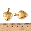 316 Stainless Steel Locket Pendants STAS-K321-22G-3