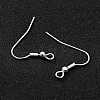 304 Stainless Steel Earring Hooks STAS-L258-001B-S-3