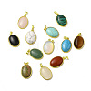 Natural & Synthetic Mixed Gemstone Pendants G-H286-07G-1