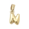 Brass Letter Charms KK-G554-22G-N-1