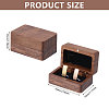 Wooden Jewelry Storage Magnetic Gift Cases for Cufflinks CON-WH0095-78C-1-2
