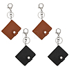 4 Sest 2 Colors 2 Inch Leather Cover Mini Photocard Holder Book AJEW-CA0003-95-1