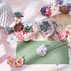 100Pcs 10 Colors Silk Cloth Artifical Flower Heads DIY-CP0007-29-4