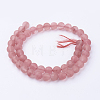 Watermelon Stone Glass Bead Strands G-G735-44F-8mm-2