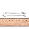 Tarnish Resistant 304 Stainless Steel Curb Chain Extender STAS-G310-06P-4
