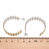 304 Stainless Steel Round Stud Earrings for Women SA-CBA45D5-35GP-5