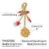 Stainless Steel Enamel Pendant Decorations HK1101-1-1